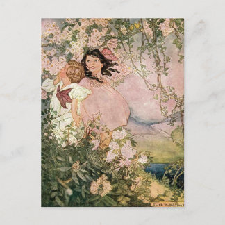 Children in Spring by Ruth Hallock Postcard