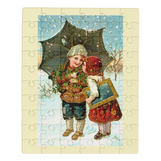 Children in the snow jigsaw puzzle (Puzzle Vertical)
