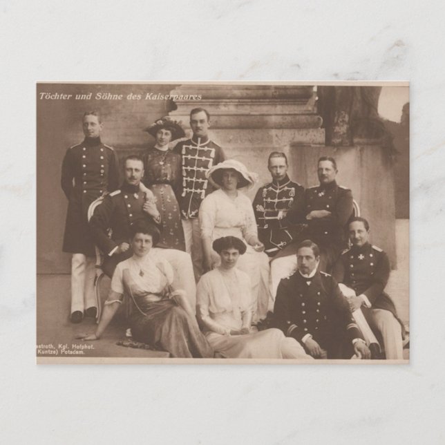 Children KAISER WILHELM II Germany #025D Postcard (Front)