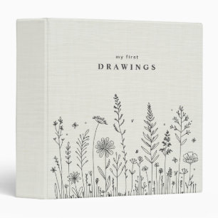 Children Kid Drawing Toddler Painting Organizer 3 Ring Binder