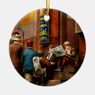 Children - Morning Meeting 1910 Ceramic Ornament