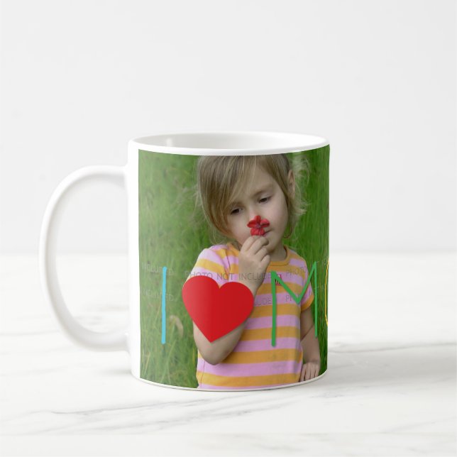 Children Mother's Day Custom Photo Kids Mugs (Left)