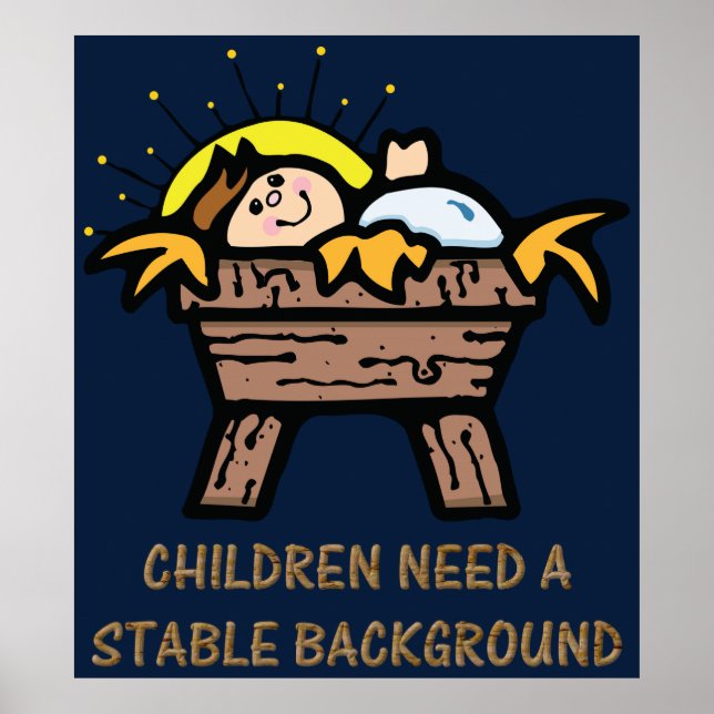 children need stable background poster (Front)