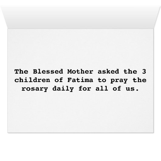 CHILDREN OF FATIMA (Inside Horizontal (Bottom))