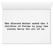 CHILDREN OF FATIMA CARDS (Inside Horizontal (Bottom))