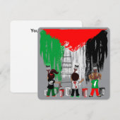 Children of Gaza Painting Palestine Flag  (Front/Back)