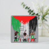 Children of Gaza Painting Palestine Flag  (Standing Front)