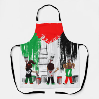 Children of Gaza Painting Palestine Flag  Apron