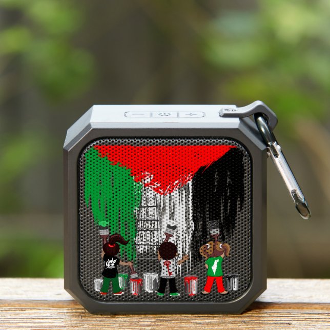 Children of Gaza Painting Palestine Flag  Bluetooth Speaker (Insitu(Outdoor))