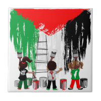 Children of Gaza Painting Palestine Flag 
