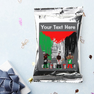 Children of Gaza Painting Palestine Flag Coffee Drink Mix