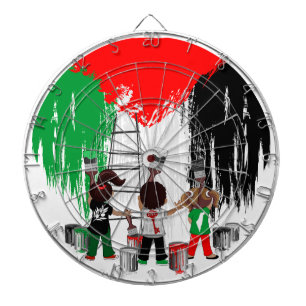 Children of Gaza Painting Palestine Flag Dart Board
