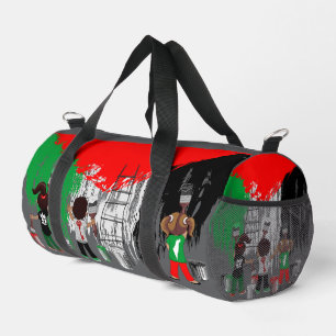 Children of Gaza Painting Palestine Flag Duffle Bag