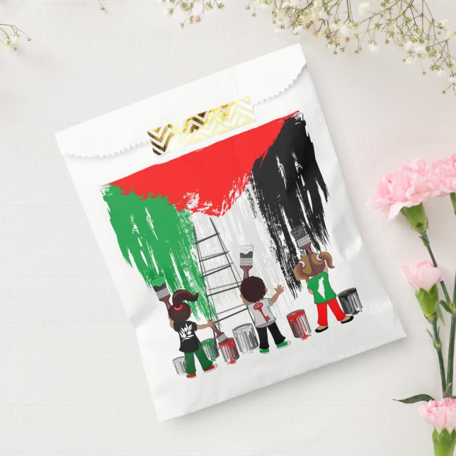 Children of Gaza Painting Palestine Flag  Favor Bag (Sealed)