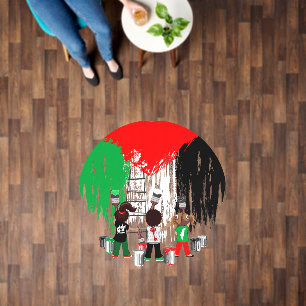 Children of Gaza Painting Palestine Flag Floor Decals