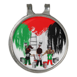 Children of Gaza Painting Palestine Flag Golf Hat Clip
