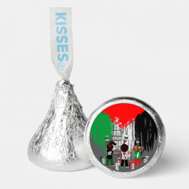 Children of Gaza Painting Palestine Flag  Hershey®'s Kisses® (Front)