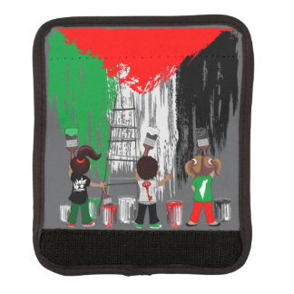 Children of Gaza Painting Palestine Flag  Luggage Handle Wrap