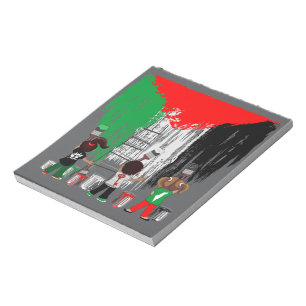 Children of Gaza Painting Palestine Flag  Notepad