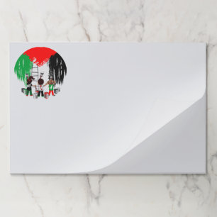 Children of Gaza Painting Palestine Flag Paper Pad