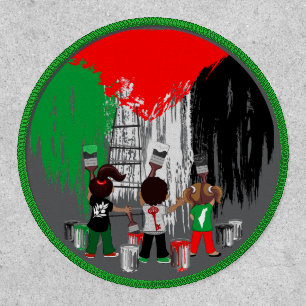 Children of Gaza Painting Palestine Flag  Patch