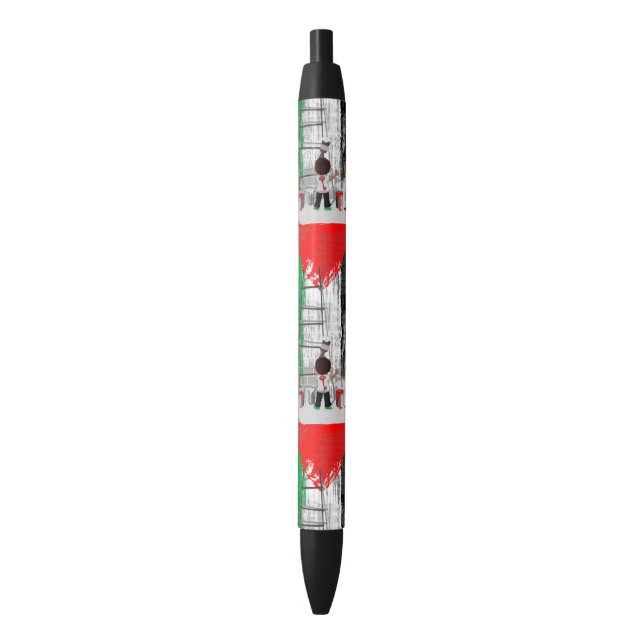 Children of Gaza Painting Palestine Flag  Pen (Front Vertical)