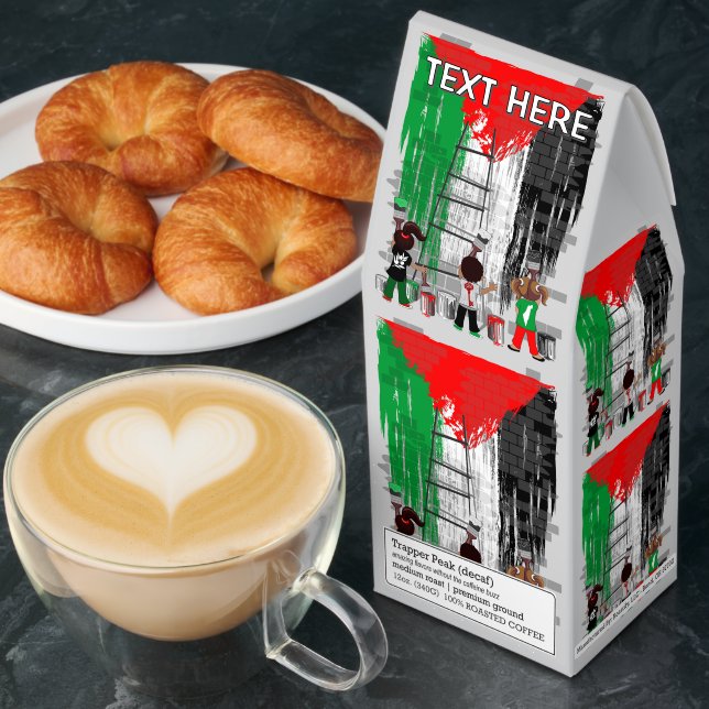 Children of Gaza Painting Palestine Flag  Roasted Coffee (Breakfast)