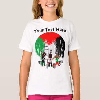 Children of Gaza Painting Palestine Flag  T-Shirt