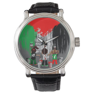 Children of Gaza Painting Palestine Flag Watch