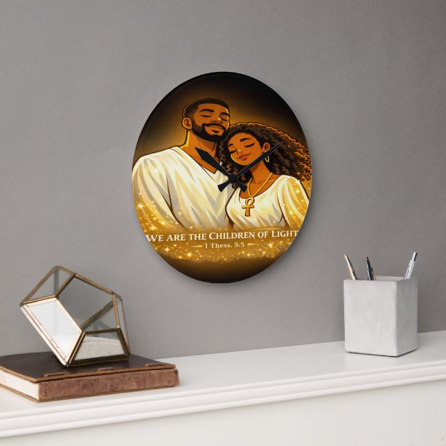 Children of Light Large Clock (Office)