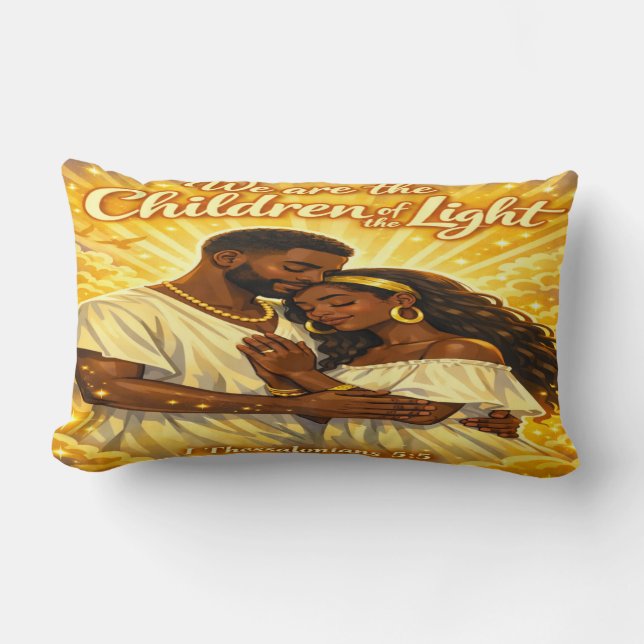 Children of Light Lumbar Pillow (Front)