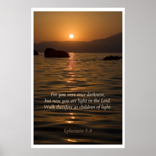 Children of Light Scripture Print (Front)