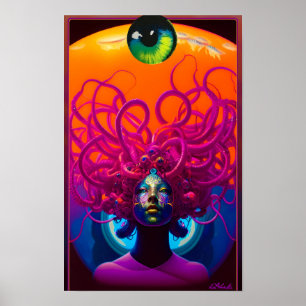 Children of Medusa Ken Gage Surrealism Poster