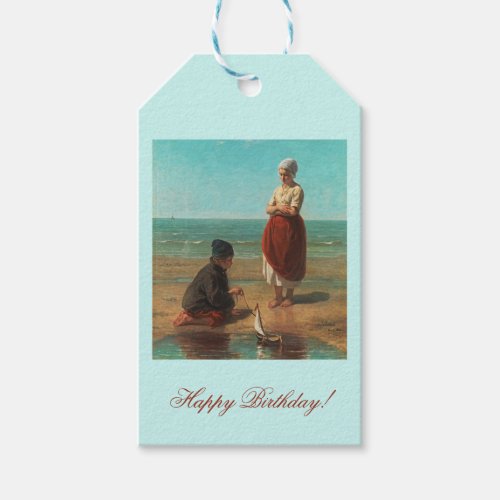 Children of the sea Jozef Israels Gift Tags