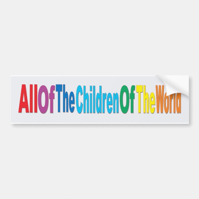 Children of the World Bumper Sticker (Front)