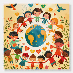Children of the World — Diversity and Peace -  Foam Board