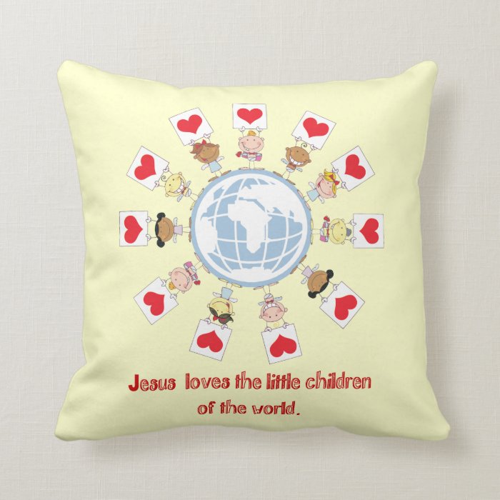 Children of the World Throw Pillows