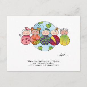 CHILDREN OF WORLD Postcard by April McCallum
