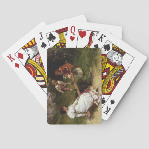 Children on a Seesaw (by Frederick Morgan) Poker Cards