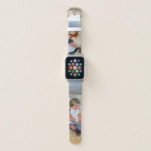 Children on the Beach Cassatt Apple Watch Band