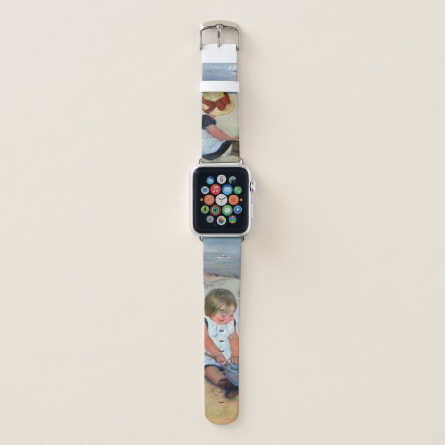 Children on the Beach, Cassatt Apple Watch Band (Front)