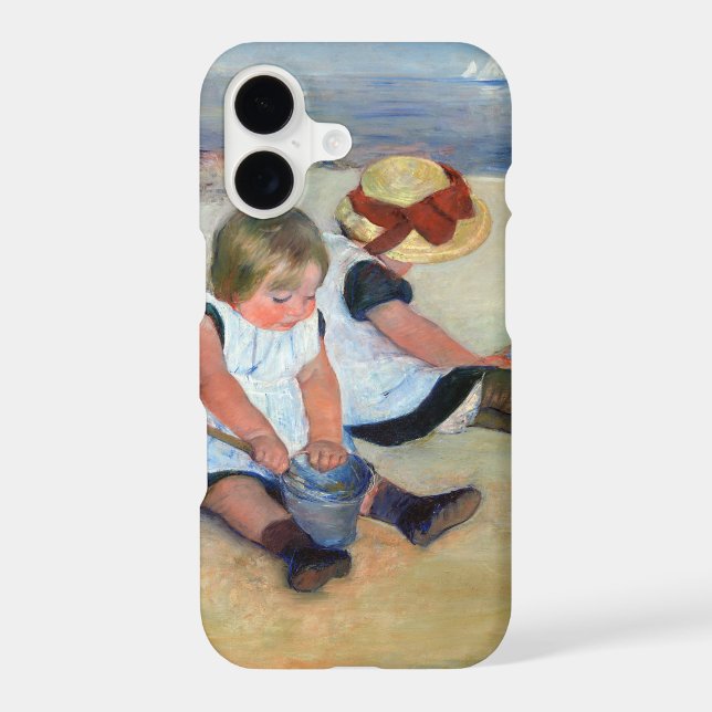 Children on the Beach, Cassatt Case-Mate iPhone Case (Back)