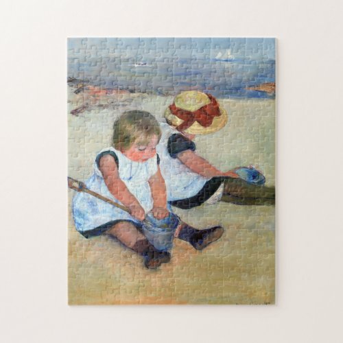 Children on the Beach Cassatt Jigsaw Puzzle