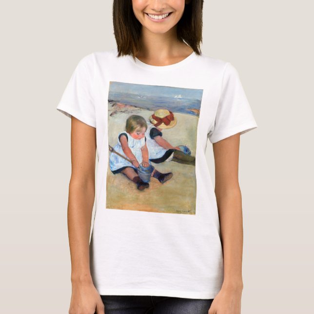 Children on the Beach, Cassatt T-Shirt (Front)