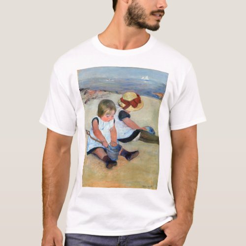 Children on the Beach Cassatt T_Shirt