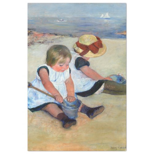 Children on the Beach Cassatt Tissue Paper