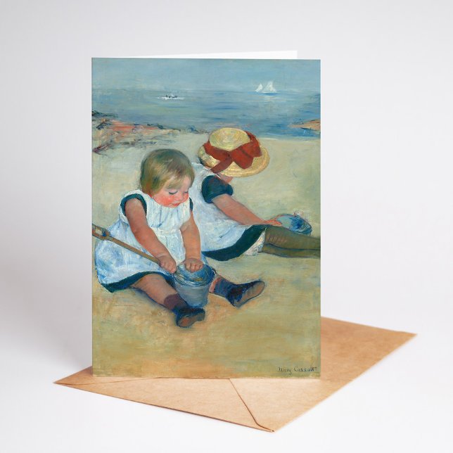 Children on the Beach | Mary Cassatt Card (Creator Uploaded)