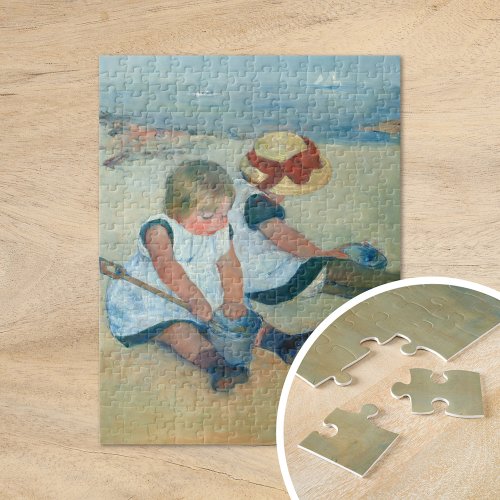 Children on the Beach  Mary Cassatt Jigsaw Puzzle
