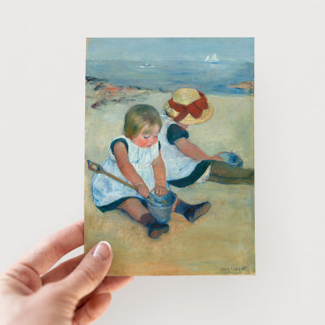 Children on the Beach | Mary Cassatt Postcard
