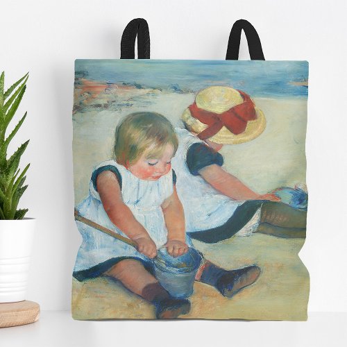 Children on the Beach  Mary Cassatt Tote Bag